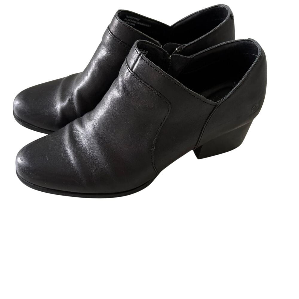 Born Shari II black leather booties  size 9
